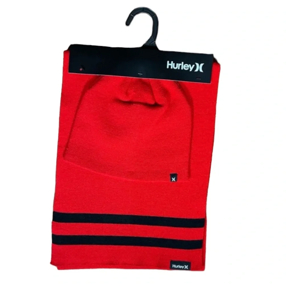 NWT Hurley New Yorker Beanie & Scarf 2-Piece Set